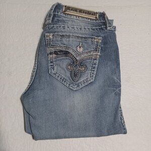 Rock Revival Women's Yui Embroidered Skinny Jeans 26 EP8165207R